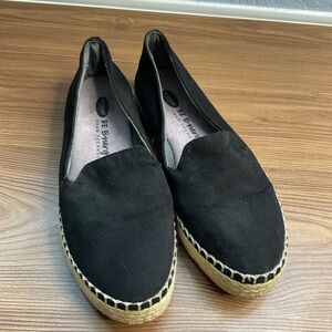 Dr. Scholls Be Energized Women's Black Espadrille Shoes size 7